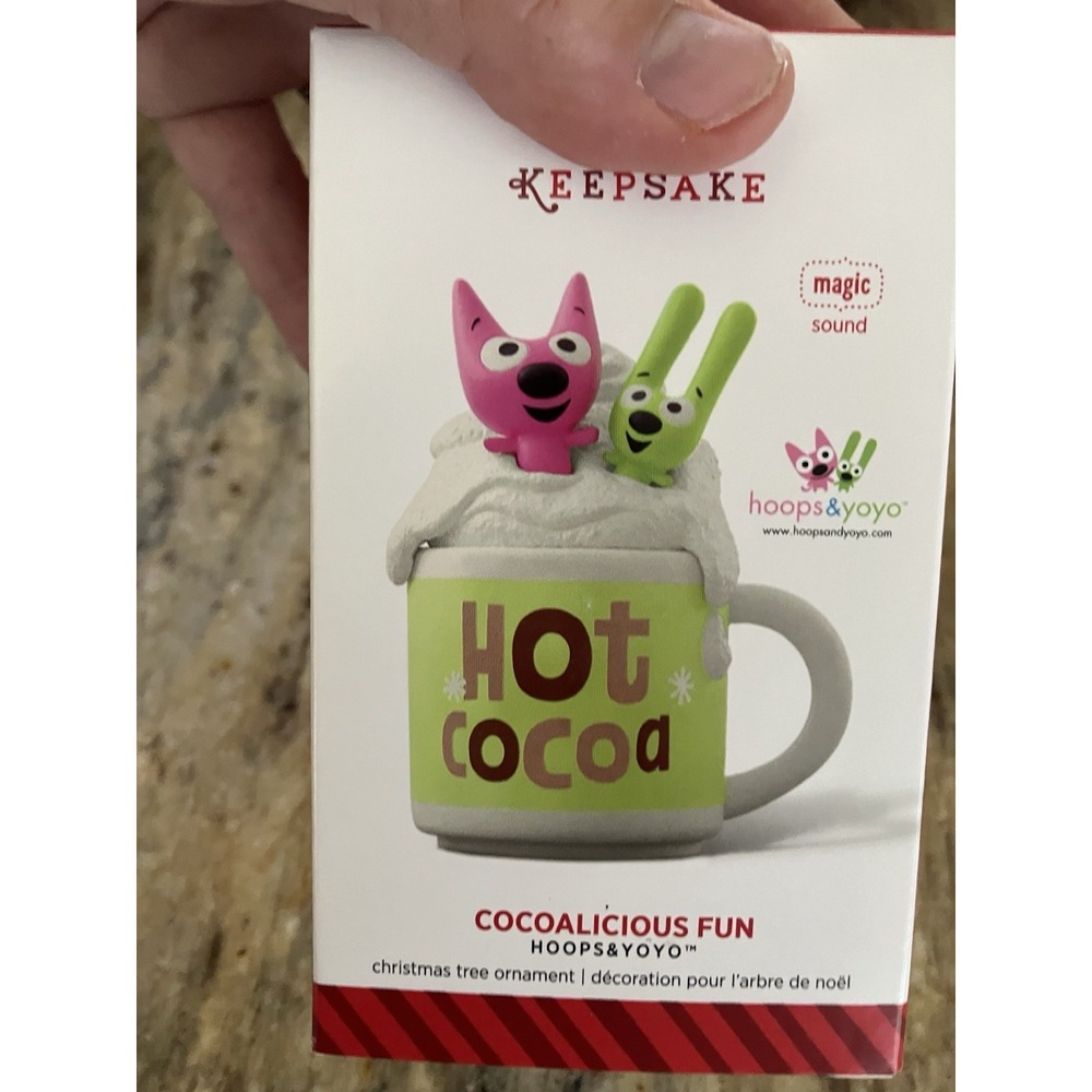 hoops&yoyo Keepsake's Hot Cocoa Christmas Ornament- still in box
